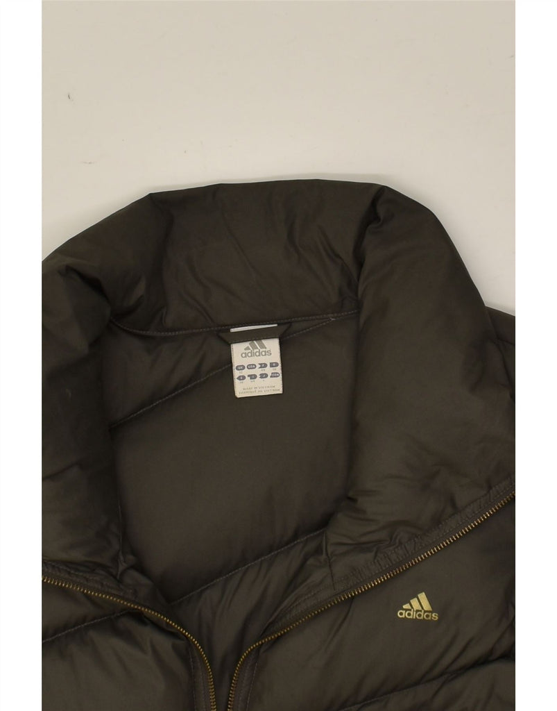 ADIDAS Womens Padded Jacket UK 12 Medium  Green Polyester | Vintage Adidas | Thrift | Second-Hand Adidas | Used Clothing | Messina Hembry 