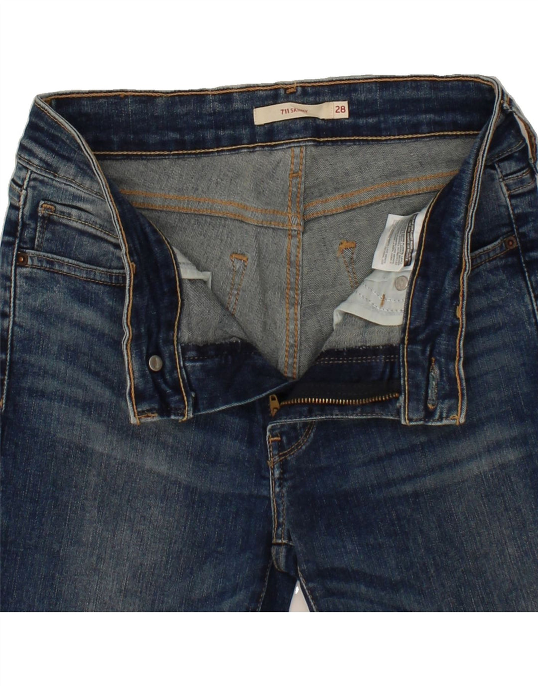 LEVI'S Womens 711 Skinny Jeans W28 L30  Blue Vintage Levi's and Second-Hand Levi's from Messina Hembry 