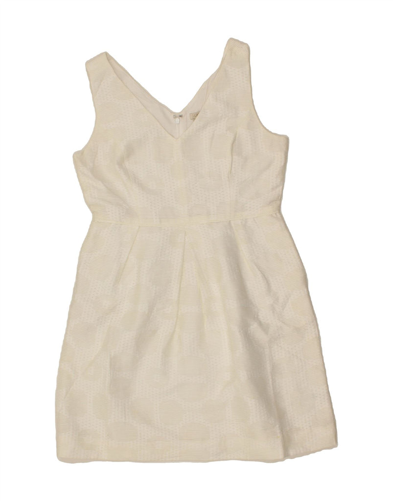 J. CREW Womens Sleeveless Sheath Dress US 10 Large White Cotton Vintage J. Crew and Second-Hand J. Crew from Messina Hembry 