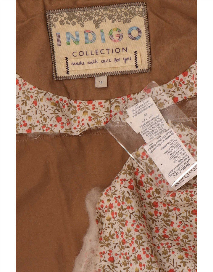 Marks & Spencer Womens Indigo Hooded Utility Jacket UK 14 Large Beige