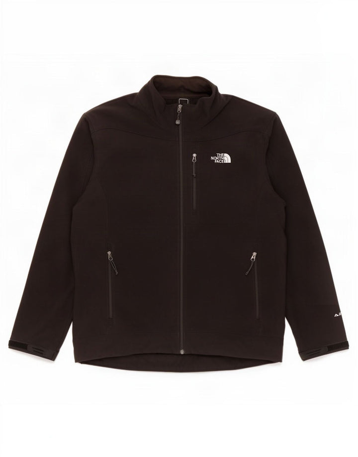 The North Face Womens Tracksuit Top Jacket UK 18 XL Black Polyester