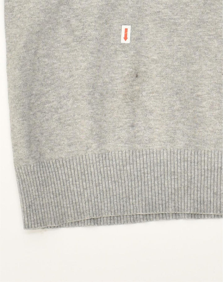 TOMMY HILFIGER Mens V-Neck Jumper Sweater Large Grey | Vintage Tommy Hilfiger | Thrift | Second-Hand Tommy Hilfiger | Used Clothing | Messina Hembry 