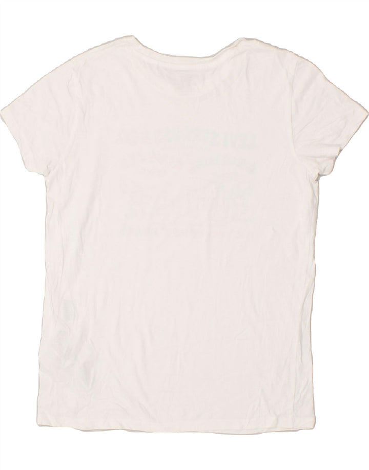 LEVI'S Mens Graphic T-Shirt Top Small White Cotton Vintage Levi's and Second-Hand Levi's from Messina Hembry 