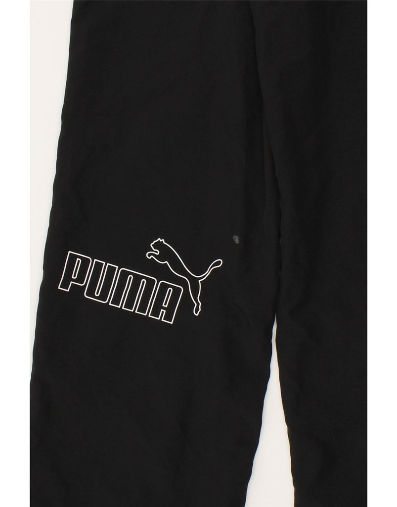 PUMA Boys Tracksuit Trousers 13-14 Years Black Polyester Vintage Puma and Second-Hand Puma from Messina Hembry 