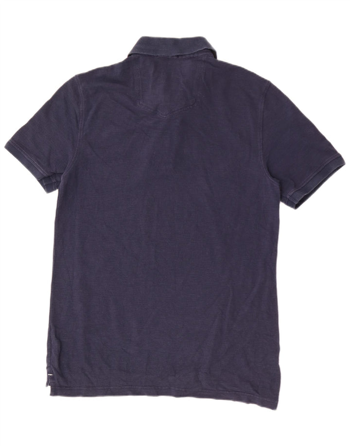 Fat Face Mens Polo Shirt Medium Navy Blue Cotton