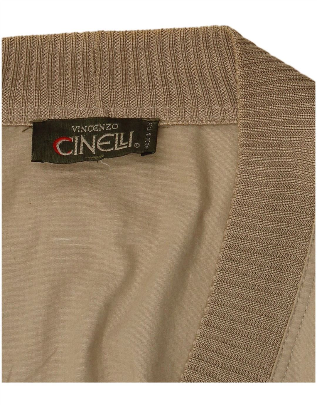 Vintage Mens Bomber Jacket UK 42 XL Beige