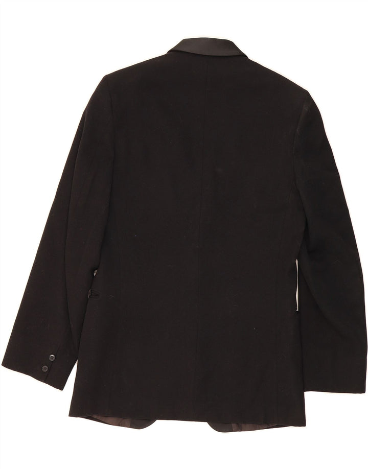 BURTON Mens 1 Button Blazer Jacket UK 36 Small Black Vintage Burton and Second-Hand Burton from Messina Hembry 