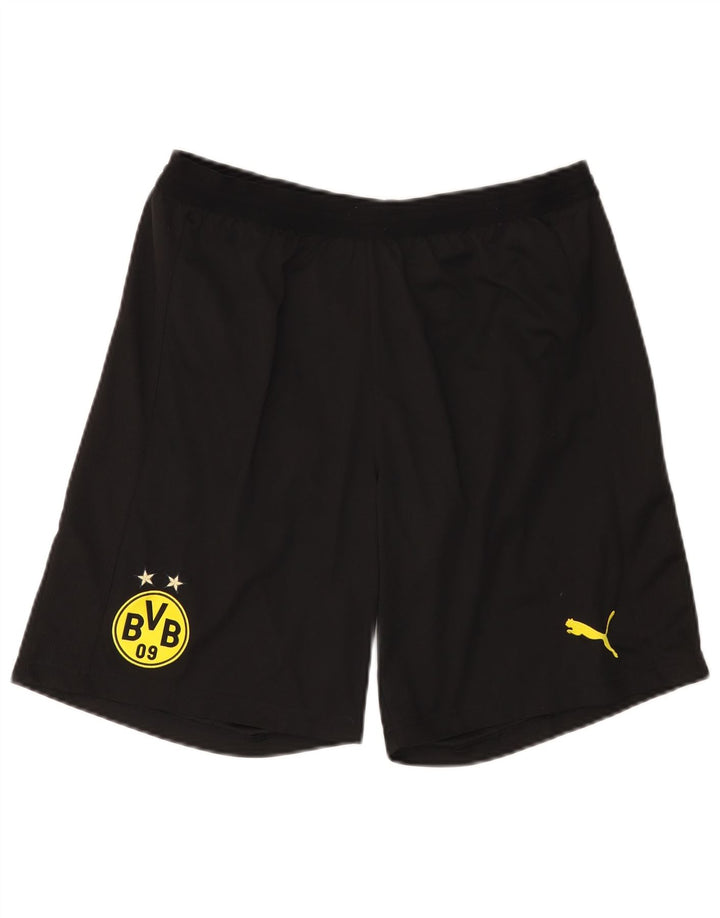 Puma Mens BVB Dortmund Sport Shorts Large  Black Polyester