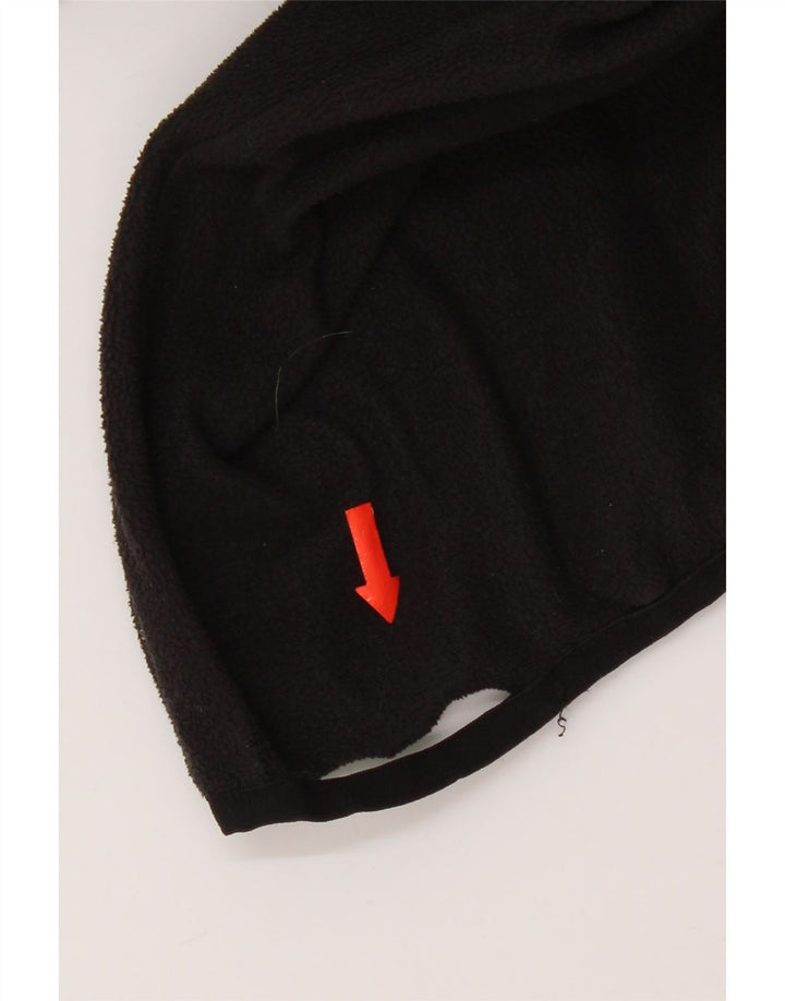 The North Face Mens Zip Neck Fleece Jumper Large Black Polyester