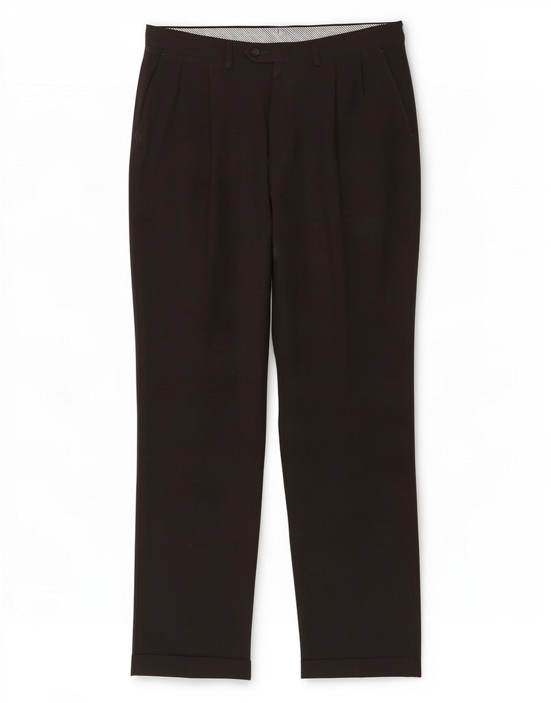 Marks & Spencer Mens Pegged Suit Trousers W36 L33 Black Polyester