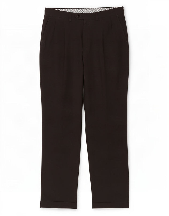 Marks & Spencer Mens Pegged Suit Trousers W36 L33 Black Polyester
