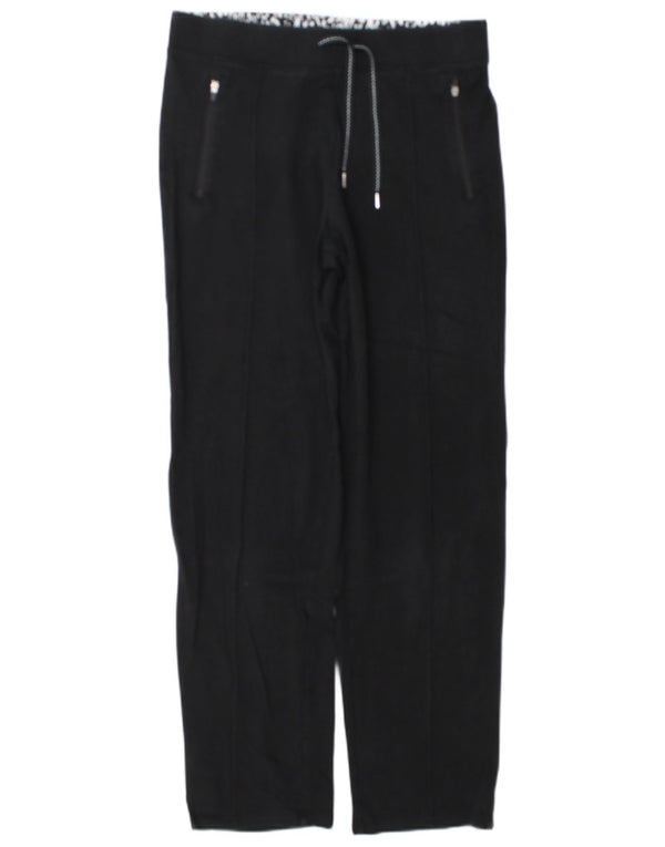 Marks & Spencer Womens Straight Chino Trousers UK 10 Small W32 L30 Black