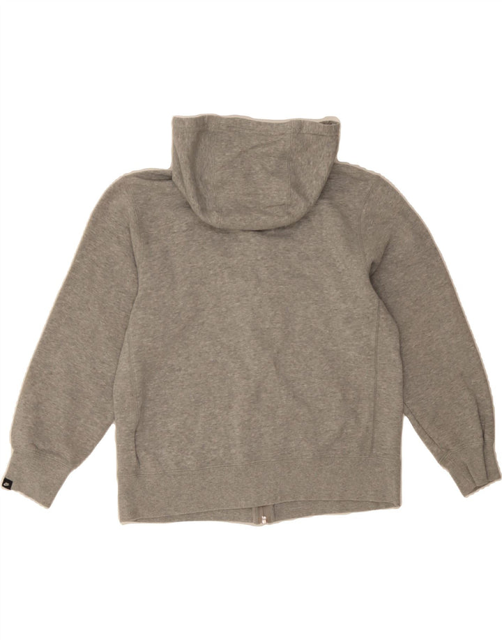 NIKE Boys Zip Hoodie Sweater 12-13 Years Large  Grey Cotton Vintage Nike and Second-Hand Nike from Messina Hembry 