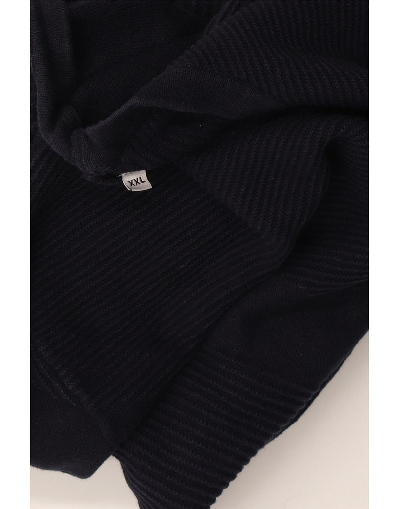 JACK & JONES Mens Core Crew Neck Jumper Sweater 2XL Navy Blue Cotton Vintage Jack & Jones and Second-Hand Jack & Jones from Messina Hembry 