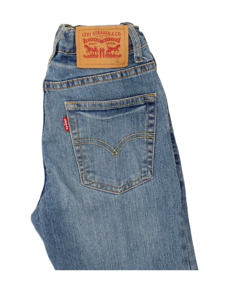 LEVI'S Girls Slim Jeans 11-12 Years W26 L27 Blue Cotton Vintage Levi's and Second-Hand Levi's from Messina Hembry 