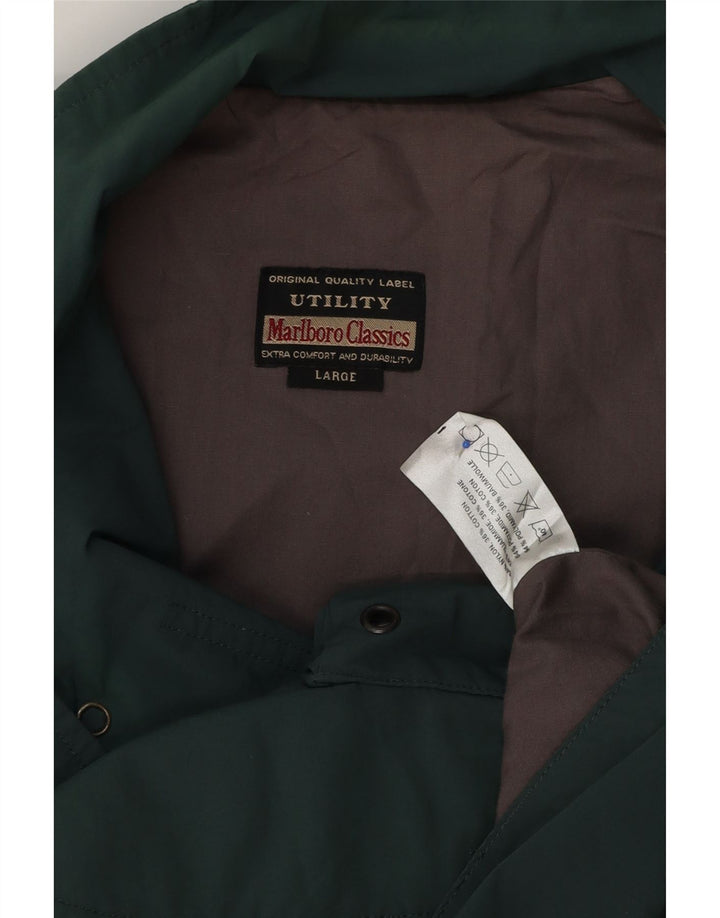 Marlboro Classics Mens Utility Gilet UK 40 Large Green Polyester