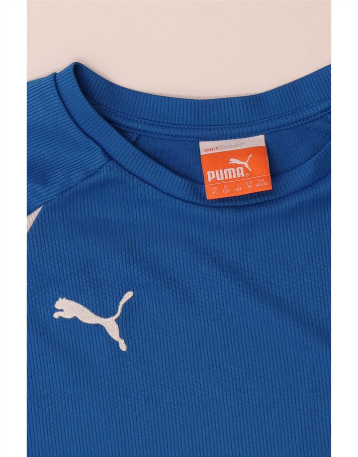 Puma Boys Italia T-Shirt Top 11-12 Years Blue