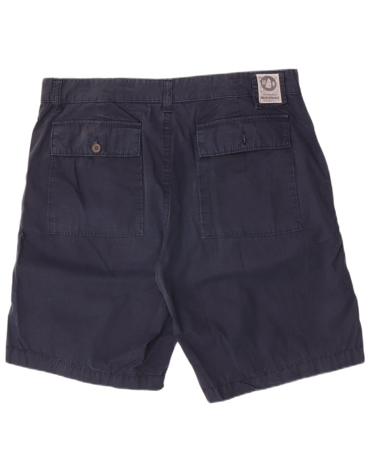 Murphy & Nye Mens Regular Cargo Shorts Large W36 Navy Blue Cotton