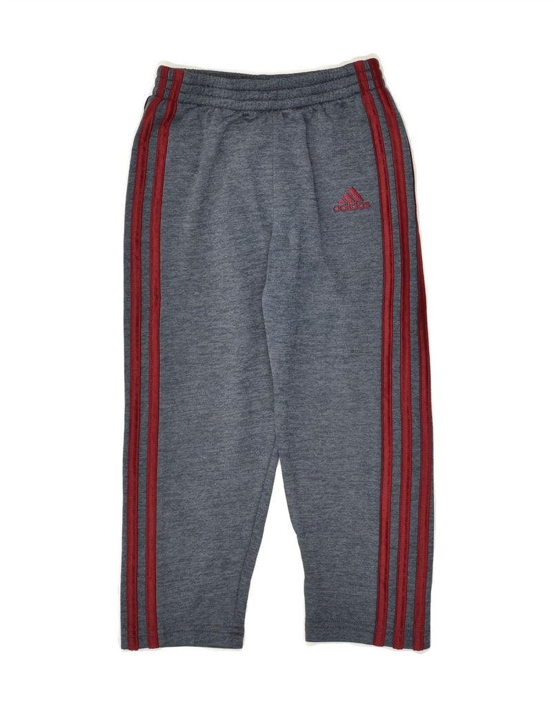 ADIDAS Boys Tracksuit Trousers 3-4 Years Grey Polyester | Vintage Adidas | Thrift | Second-Hand Adidas | Used Clothing | Messina Hembry 