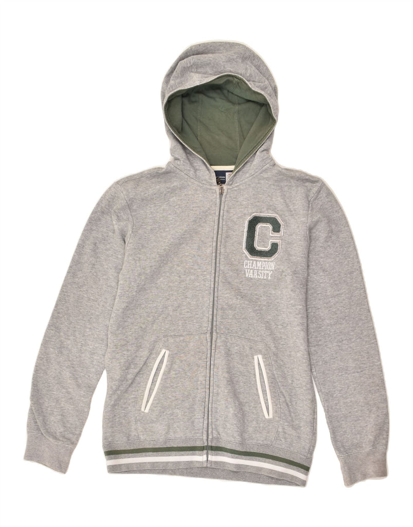 CHAMPION Boys Zip Hoodie Sweater 13-14 Years XL Grey Cotton | Vintage Champion | Thrift | Second-Hand Champion | Used Clothing | Messina Hembry 
