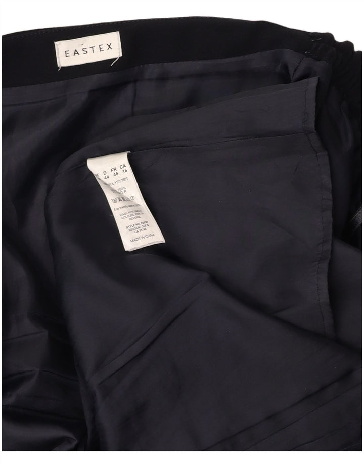 EASTEX Womens Trumpet Skirt UK 18 XL W36  Navy Blue Polyester