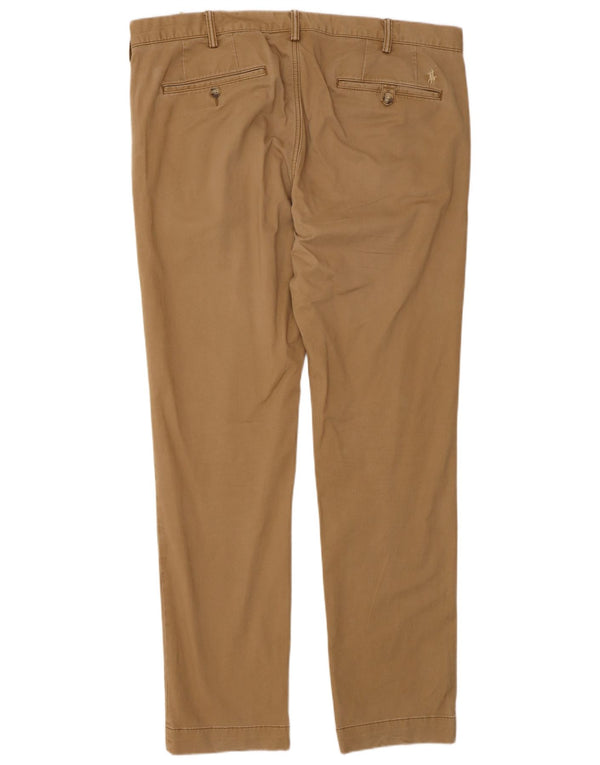 Polo Ralph Lauren Mens Stretch Slim Fit Chino Trousers W36 L32 Brown