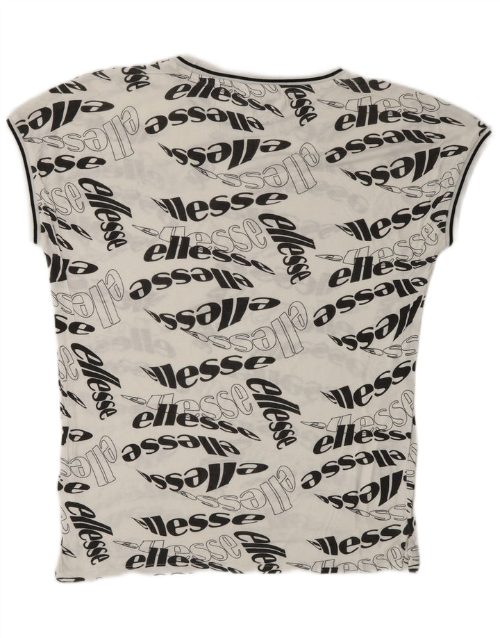 ELLESSE Mens Graphic T-Shirt Top Small White