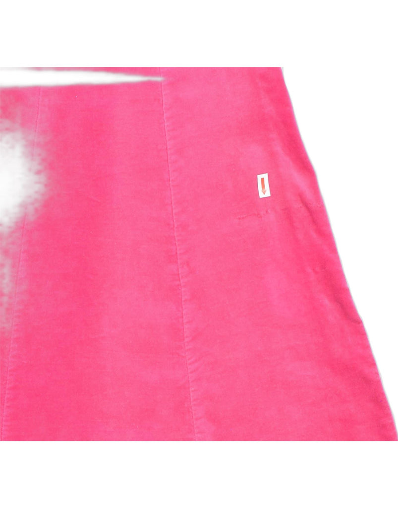 VINTAGE Womens A-Line Skirt Medium Pink Cotton | Vintage | Thrift | Second-Hand | Used Clothing | Messina Hembry 