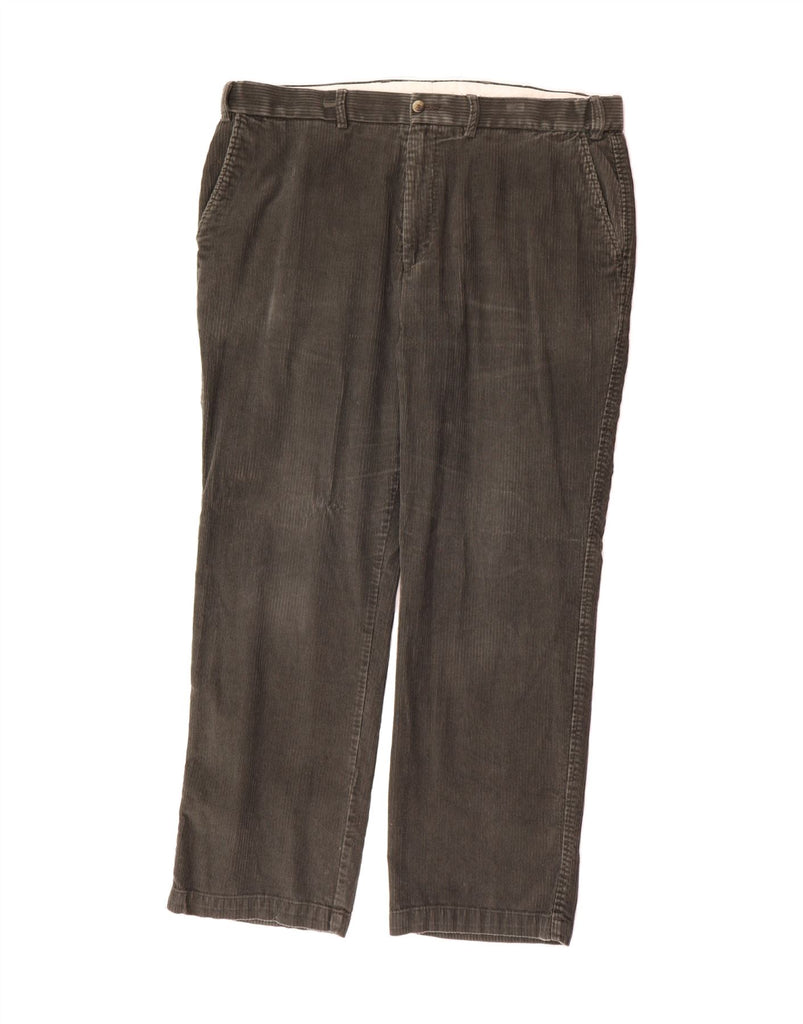 MARKS & SPENCER Mens Straight Corduroy Trousers W40 L31 Khaki Cotton Vintage Marks & Spencer and Second-Hand Marks & Spencer from Messina Hembry 