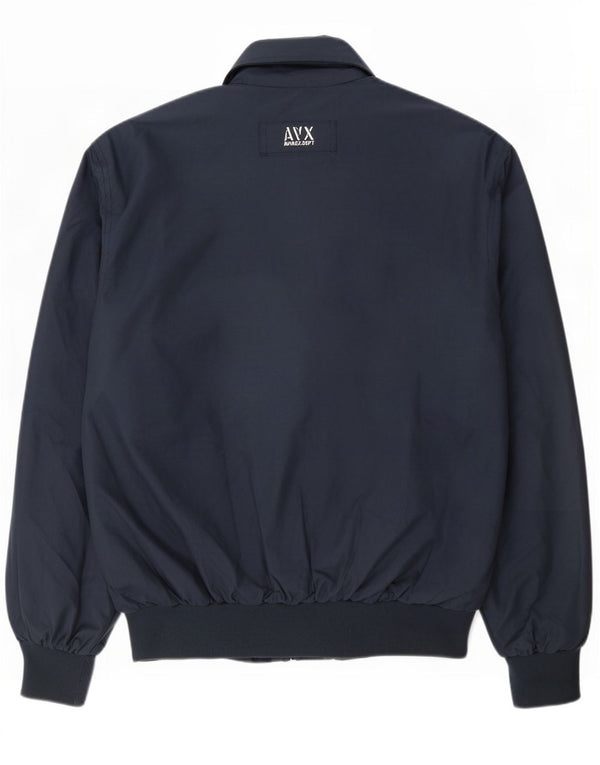 Avirex Mens Bomber Jacket UK 44 2XL Navy Blue Polyester