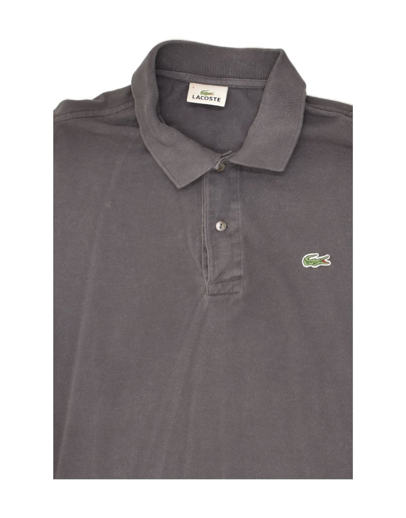 LACOSTE Mens Polo Shirt Size 4 Medium Grey Cotton | Vintage Lacoste | Thrift | Second-Hand Lacoste | Used Clothing | Messina Hembry 