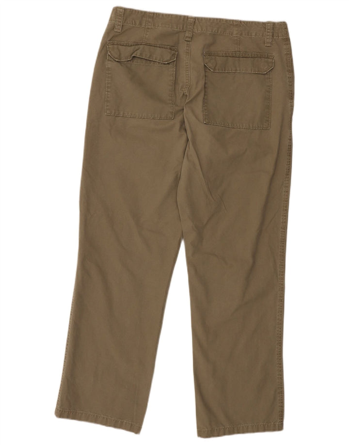 EDDIE BAUER Mens Straight Chino Trousers  W32 L30 Khaki Cotton