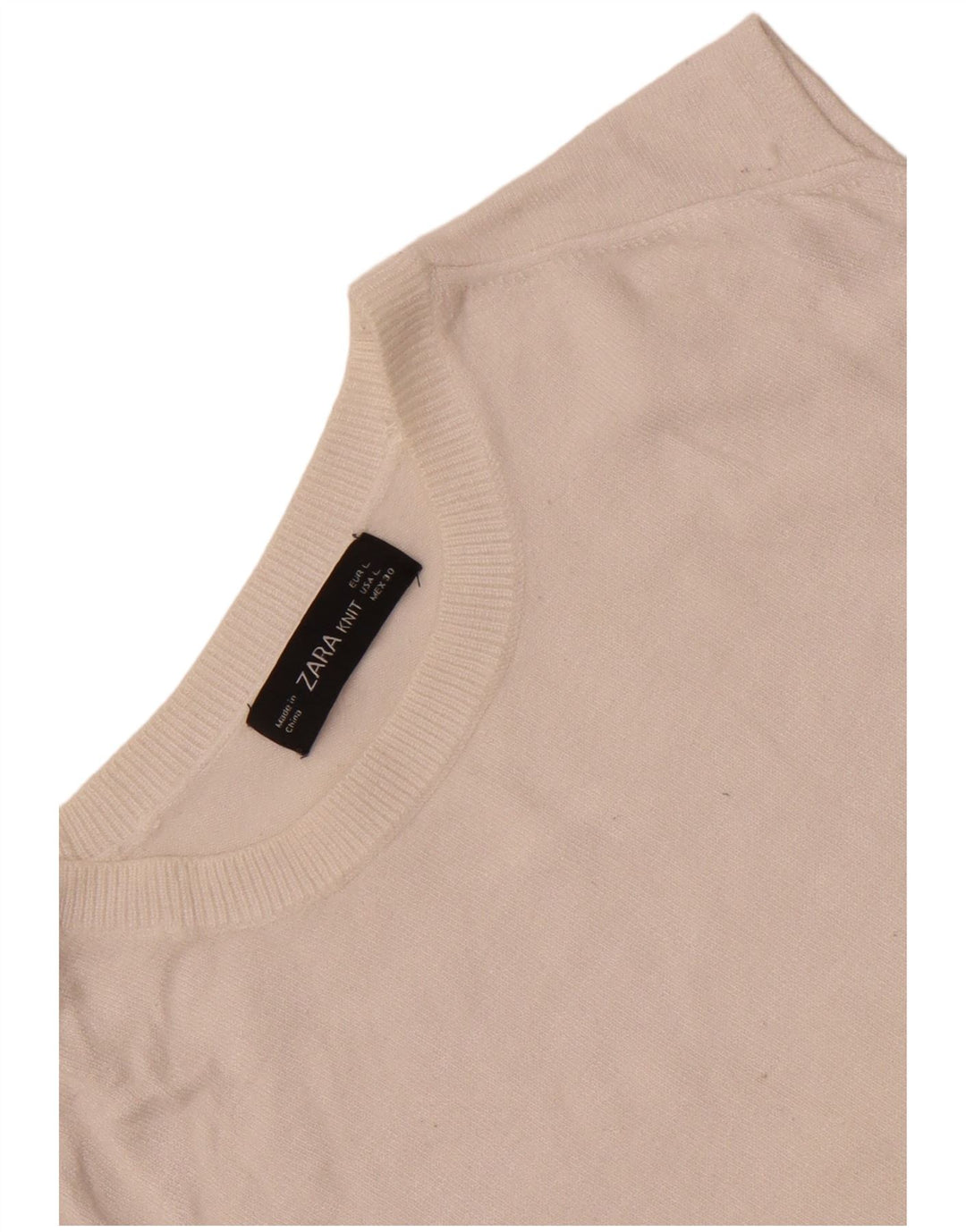 Zara Womens Vest Tank Top UK 14 Large White