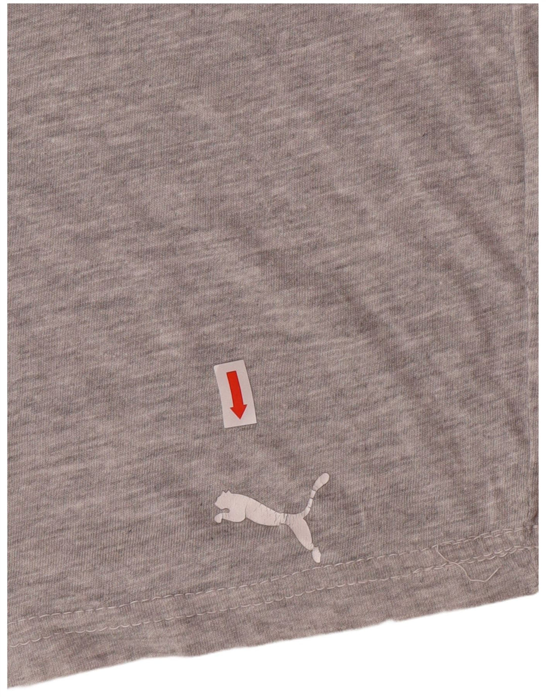 PUMA Womens T-Shirt Top UK 14 Large Grey Cotton