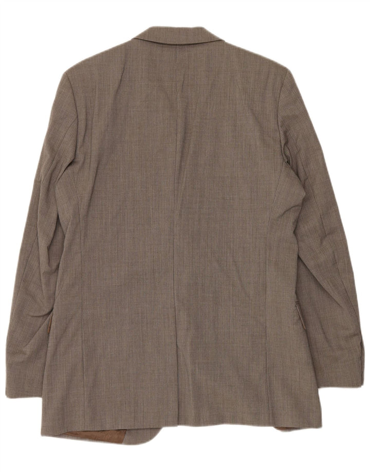 Hugo Boss Mens 2 Button Blazer Jacket UK 48 Medium Grey Virgin Wool