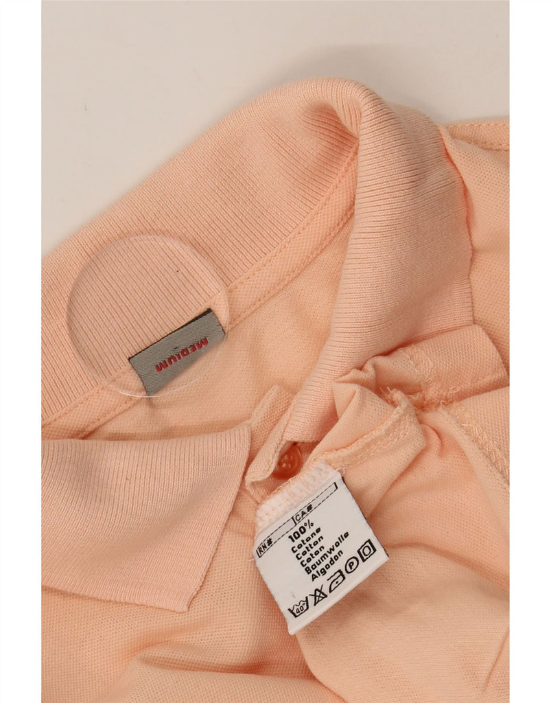KAPPA Mens Long Sleeve Polo Shirt Medium Pink Cotton Vintage Kappa and Second-Hand Kappa from Messina Hembry 