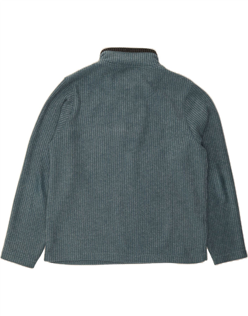 WEIRD FISH Mens Zip Neck Fleece Jumper XL Blue Polyester Vintage Weird Fish and Second-Hand Weird Fish from Messina Hembry 