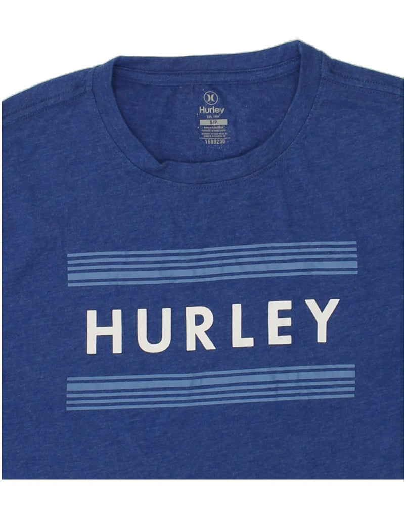 HURLEY Mens Graphic T-Shirt Top Small Blue Cotton | Vintage Hurley | Thrift | Second-Hand Hurley | Used Clothing | Messina Hembry 