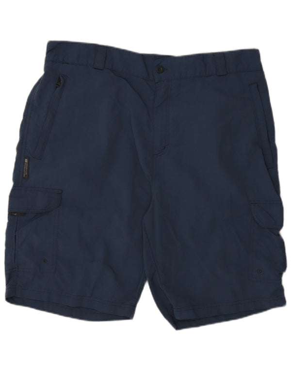 Mountain Warehouse Mens Cargo Shorts W36 Large Navy Blue Nylon