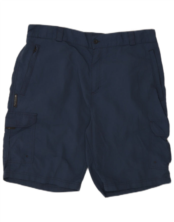 Mountain Warehouse Mens Cargo Shorts W36 Large Navy Blue Nylon