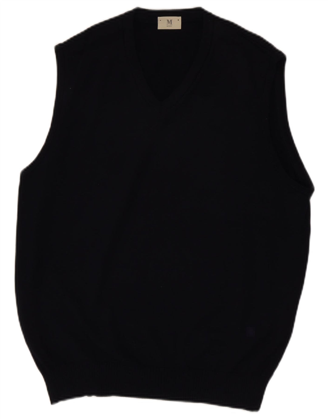 Marz Mens Vest Tank Top IT 50 Medium Navy Blue New Wool