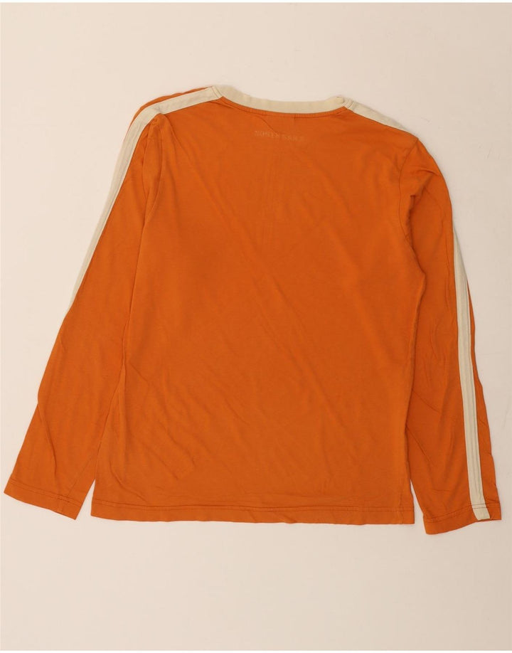 North Sails Mens Graphic Top Long Sleeve Large Orange Cotton