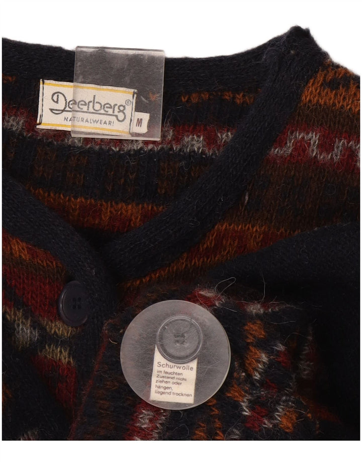 Deerberg Womens Cardigan Sweater UK 14 Medium Multicoloured Fair Isle