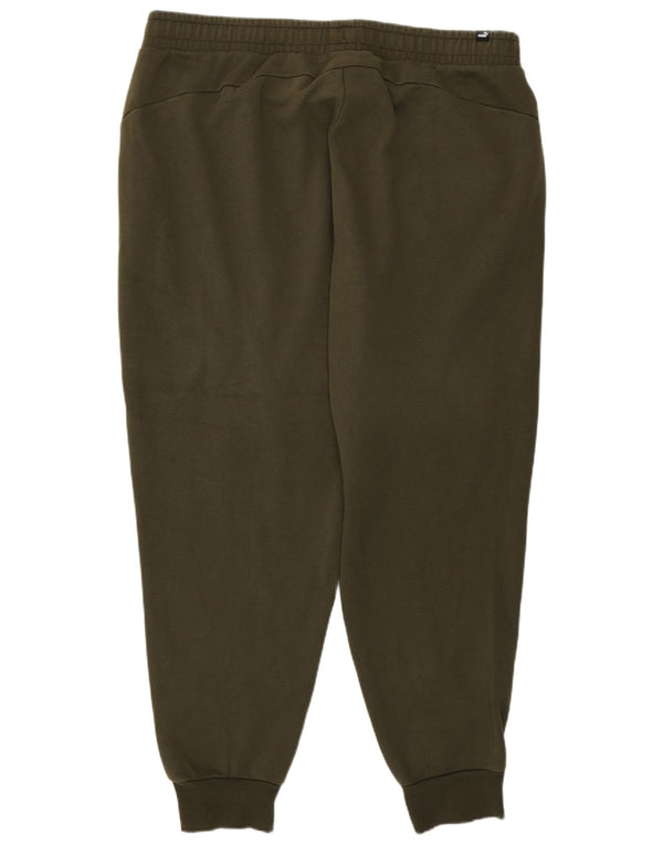 Puma Mens Tracksuit Trousers Joggers 2XL Khaki
