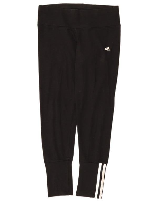 Adidas Womens Climalite Leggings UK 12/14 Medium Black Cotton