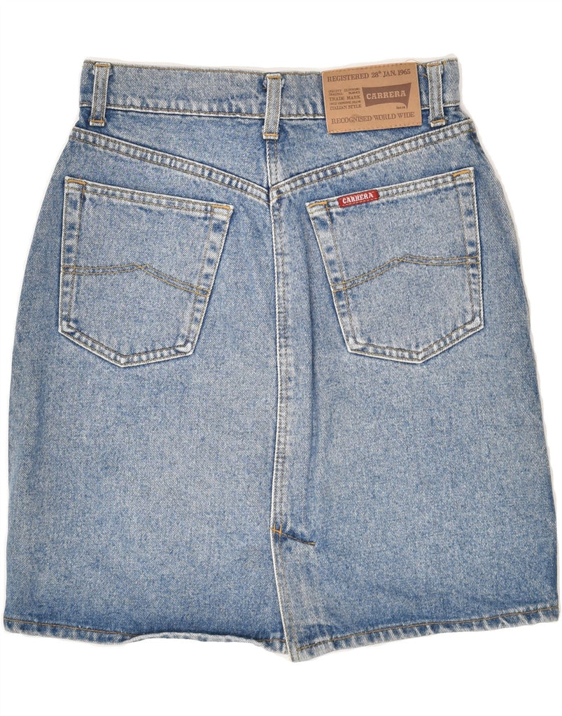 CARRERA Womens Denim Skirt W27 Small Blue Cotton | Vintage Carrera | Thrift | Second-Hand Carrera | Used Clothing | Messina Hembry 
