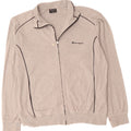 CHAMPION Mens Tracksuit Top Jacket Large Grey Cotton