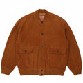 Jolly Mens Suede Bomber Jacket IT 58 4XL Brown Leather