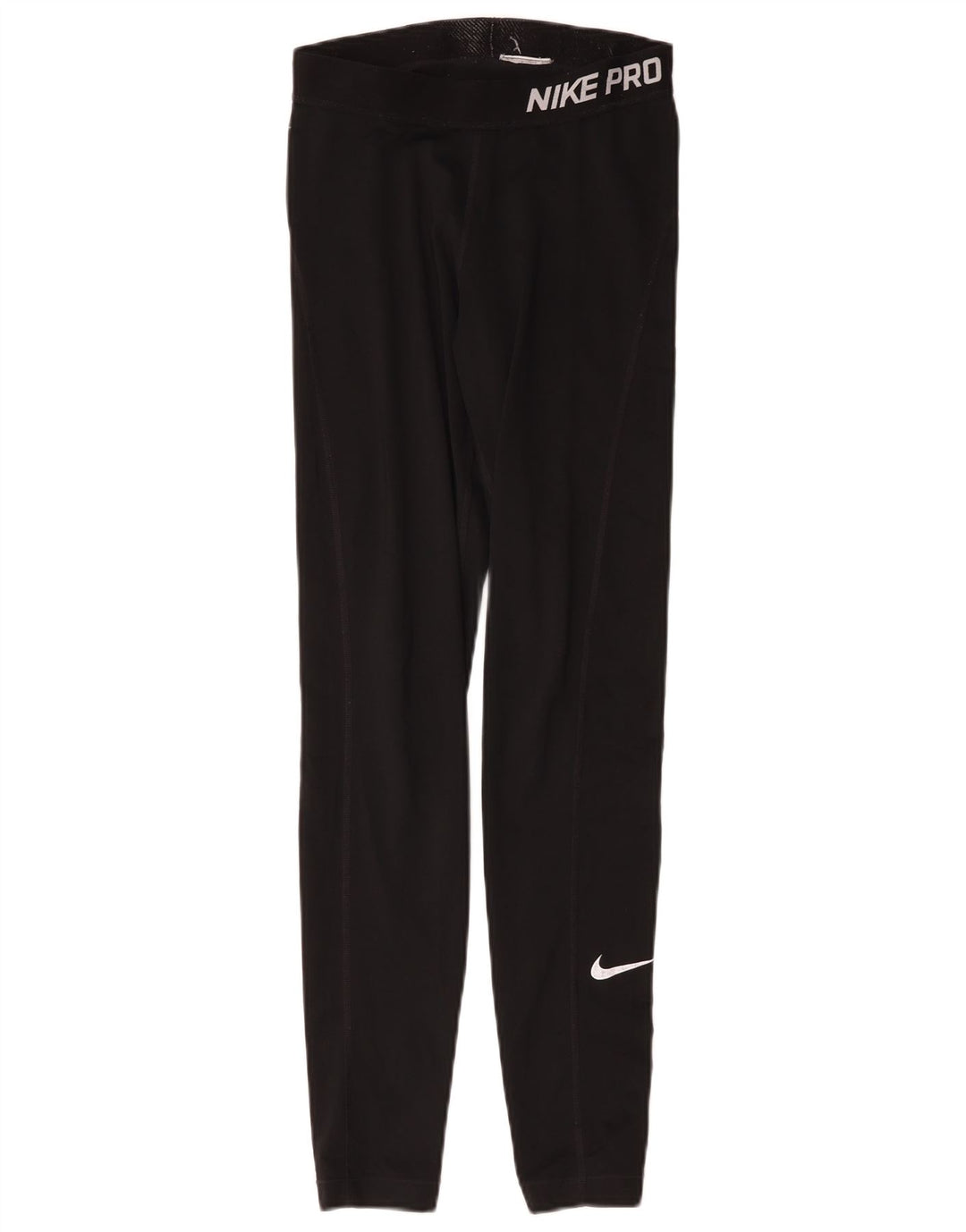 Nike Womens Dri Fit Graphic Leggings UK 4 XS Black