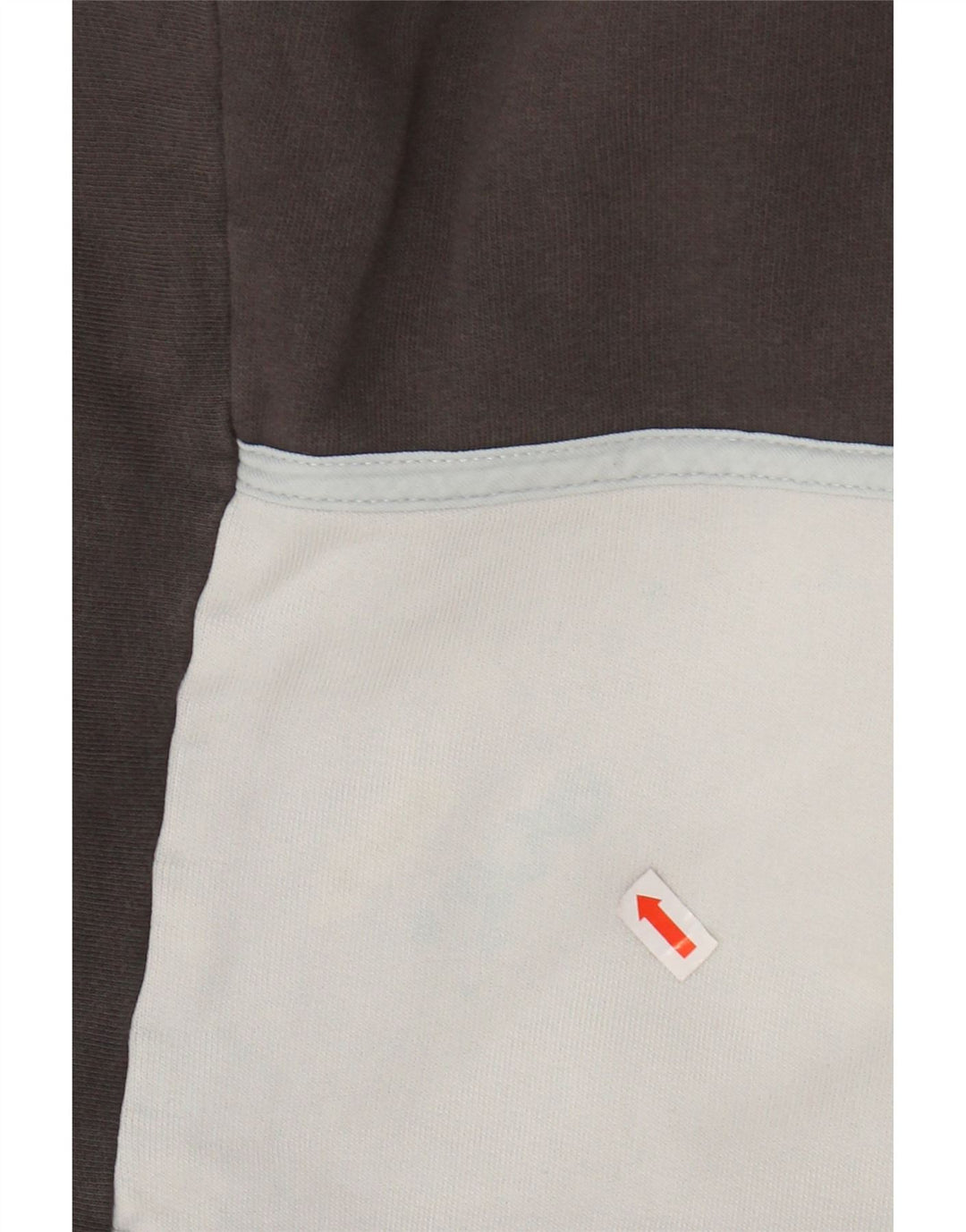 LEVI'S Womens Oversized Hoodie Jumper UK 14 Medium Grey Colourblock